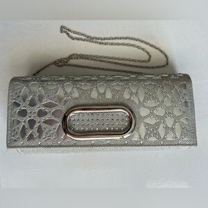 Elegant Silver Clutch Bag